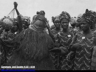 Mende Society mask performance
 