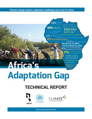 Climate-change impacts, adaptation challenges and costs for Africa 
Africa’s 
Adaptation Gap 
technical report 
www.unep.org/roa/amcen 
AMCEN 
 