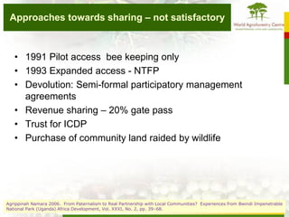 Africa case studies on sharing versus sparing new