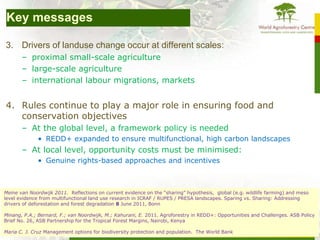 Africa case studies on sharing versus sparing new