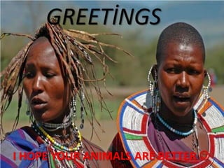 Ҹ鷡İҳ
      Ҹ鷡İҳ




I HOPE YOUR ANIMALS ARE BETTER 
 