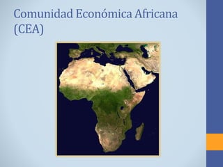 Comunidad Económica Africana
(CEA)
 