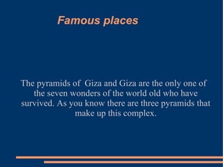 FOOD T he food in Africa is different to other food you eat. The thing that all African people eat is crocodile . In the north of Africa they usually eat meat and omelette. In south Africa they eat Fufú, it's the same as a soup but with other ingredients. In the horn of Africa they  normally eat meat grains of vegetables and eggs of spider. Here that seems strange but if you go to Africa there it is very normal. 