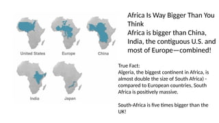 Contiguous Country Continent of Africa by Dr. James. Sambo. | PPTX