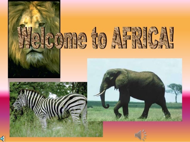 Africa Continent Kids Cartoon Map