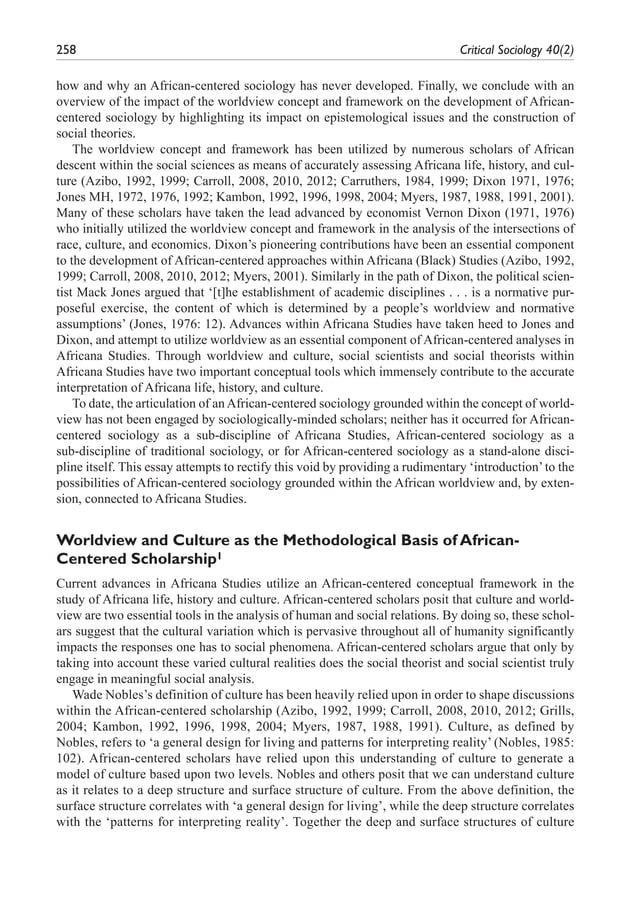 the african worldview essay