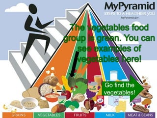 Go find the
vegetables!
 