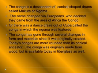 African americans congas history music 2 10 15 | PPTX