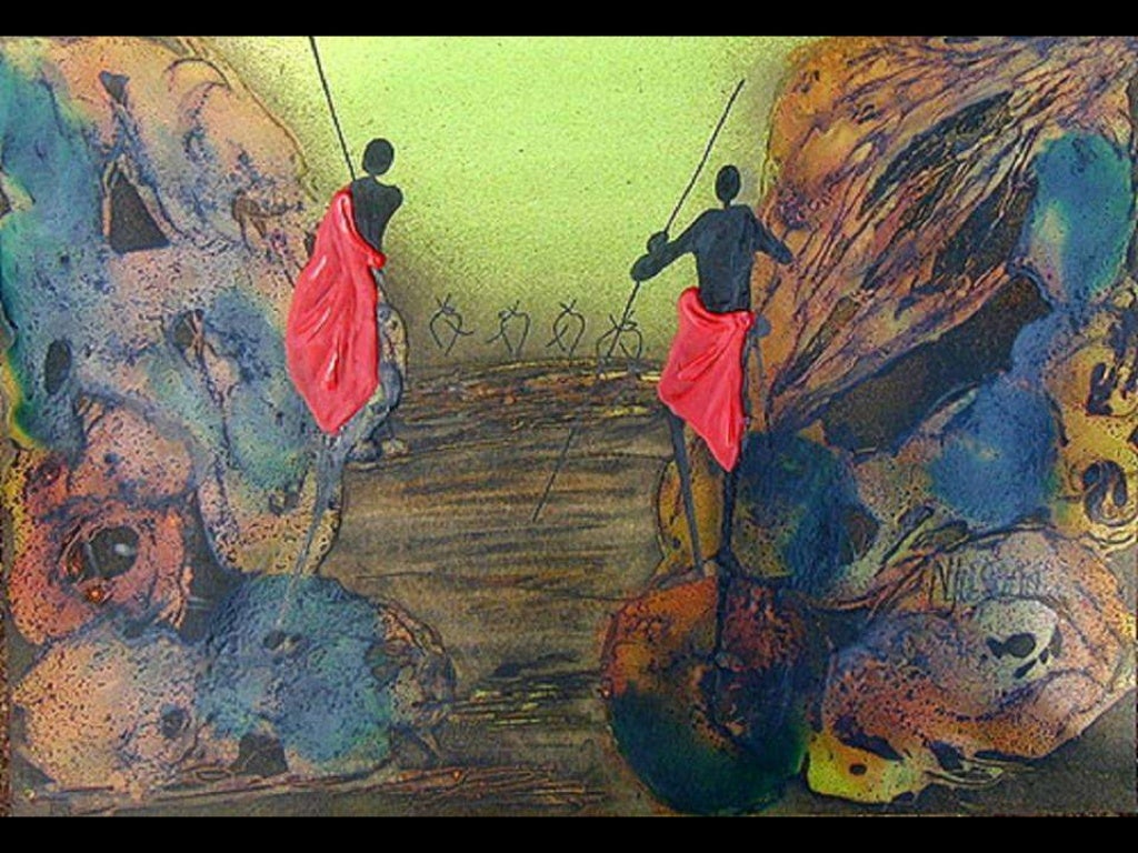 African Art by Kenyan Painter Bernard Ndichu Njuguna