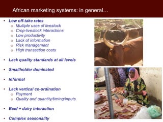 African beef and sheep markets: Situation and drivers