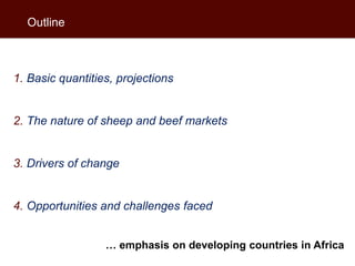African beef and sheep markets: Situation and drivers