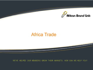 Africa Trade
 