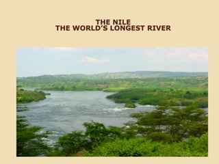 THE NILE
THE WORLD’S LONGEST RIVER
 