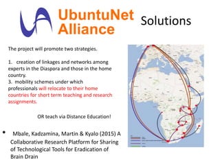Summary
• Distance Education CAN be affordable and is
expanding access in Africa and globally
• It is NOT a universal solu...