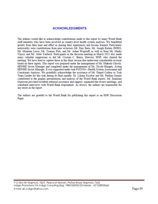 African e health economics Forum: Amanda Brikmann Chair: 2 sessions: