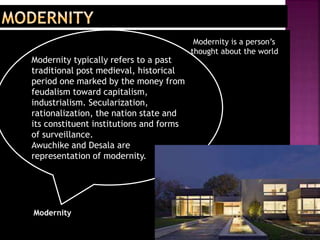 Conflict between Tradition and Modernity in ' Swamp Dweller' | PPT