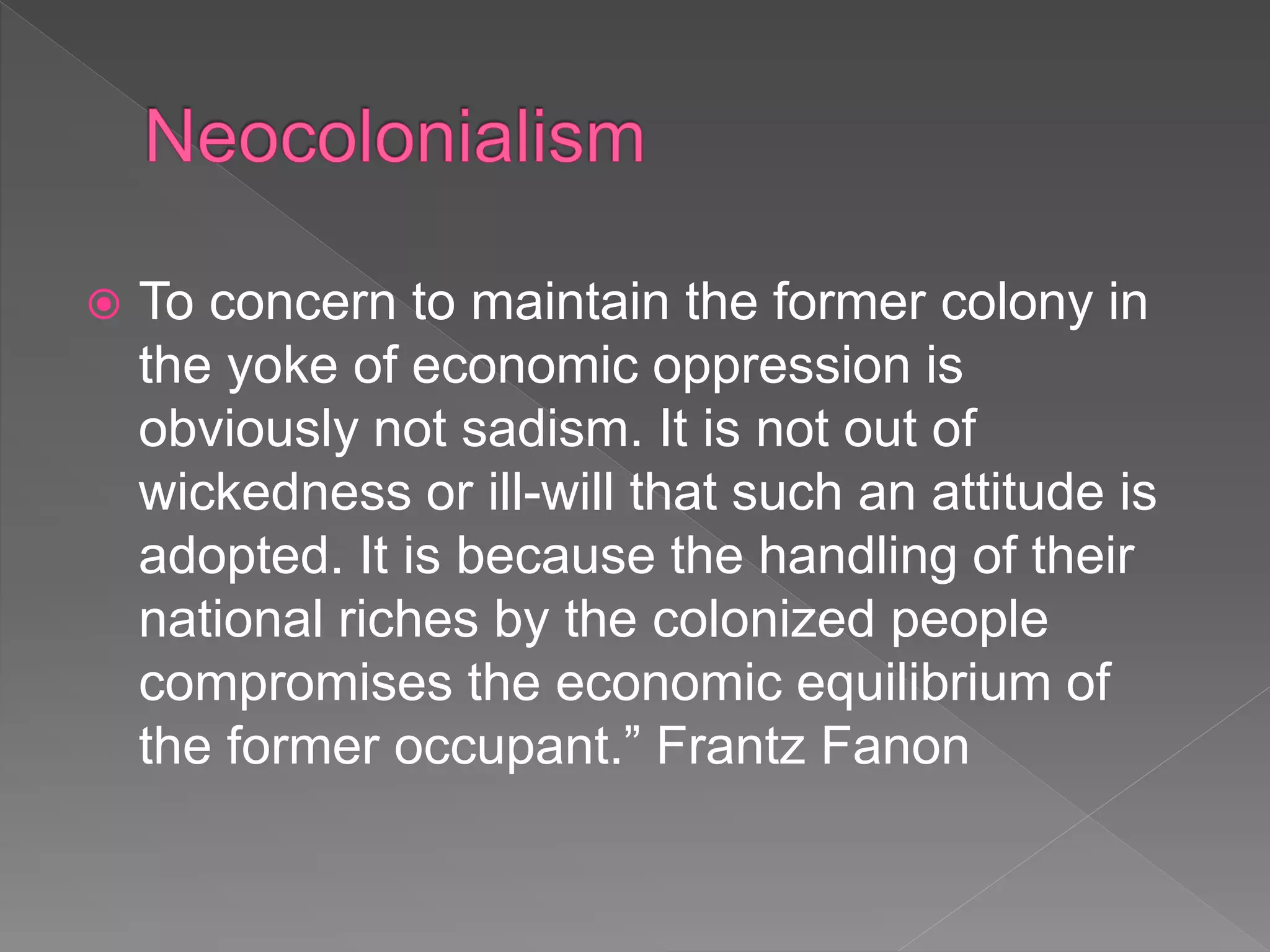 Neocolonialism In Ngugi Wa Thiong O S Works Pptx