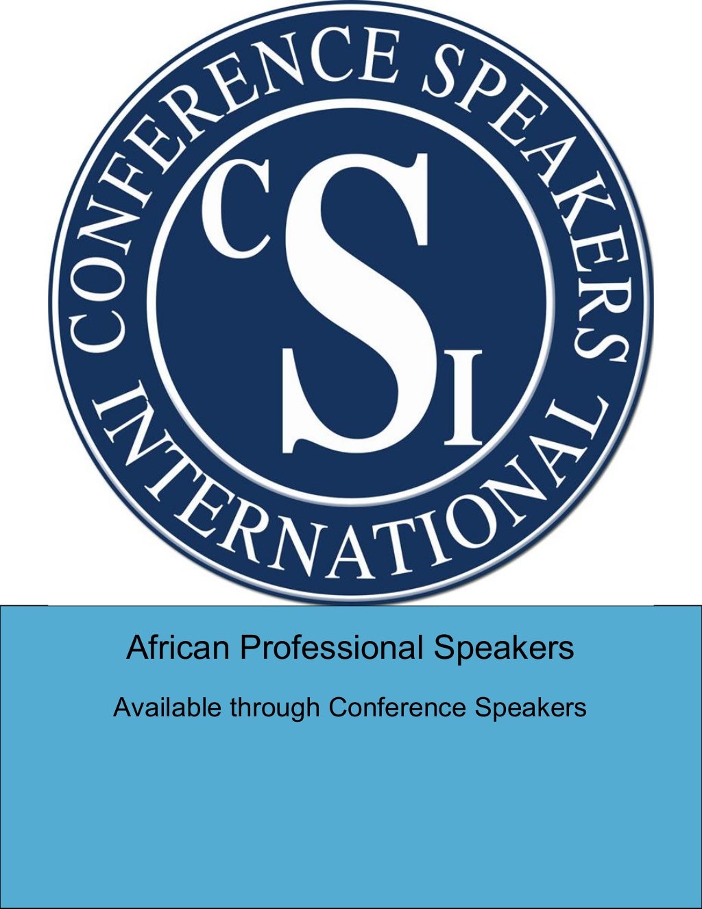 African Speakers from Conference Speakers