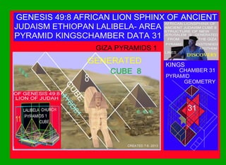 African sphinx pyramid gnerated cube structure of revelation 21 18 data -4 y6d07