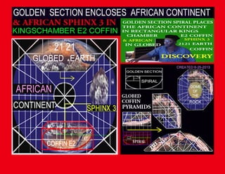 African sphjinx 3 in globed earth 2121 rectangular kigschamber cofffin  57433