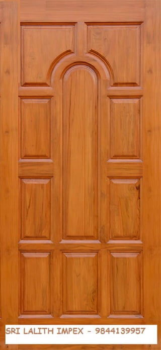 African teak wood doors