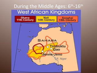 During the Middle Ages: 6th-16th
 