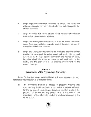 African Union Convention Preventing Combating Corruption PDF