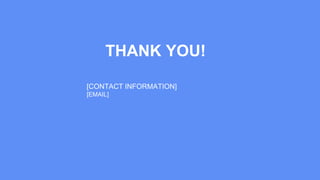 THANK YOU!
[CONTACT INFORMATION]
[EMAIL]
 
