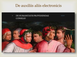 
De auxiliis aliis electronicis
 