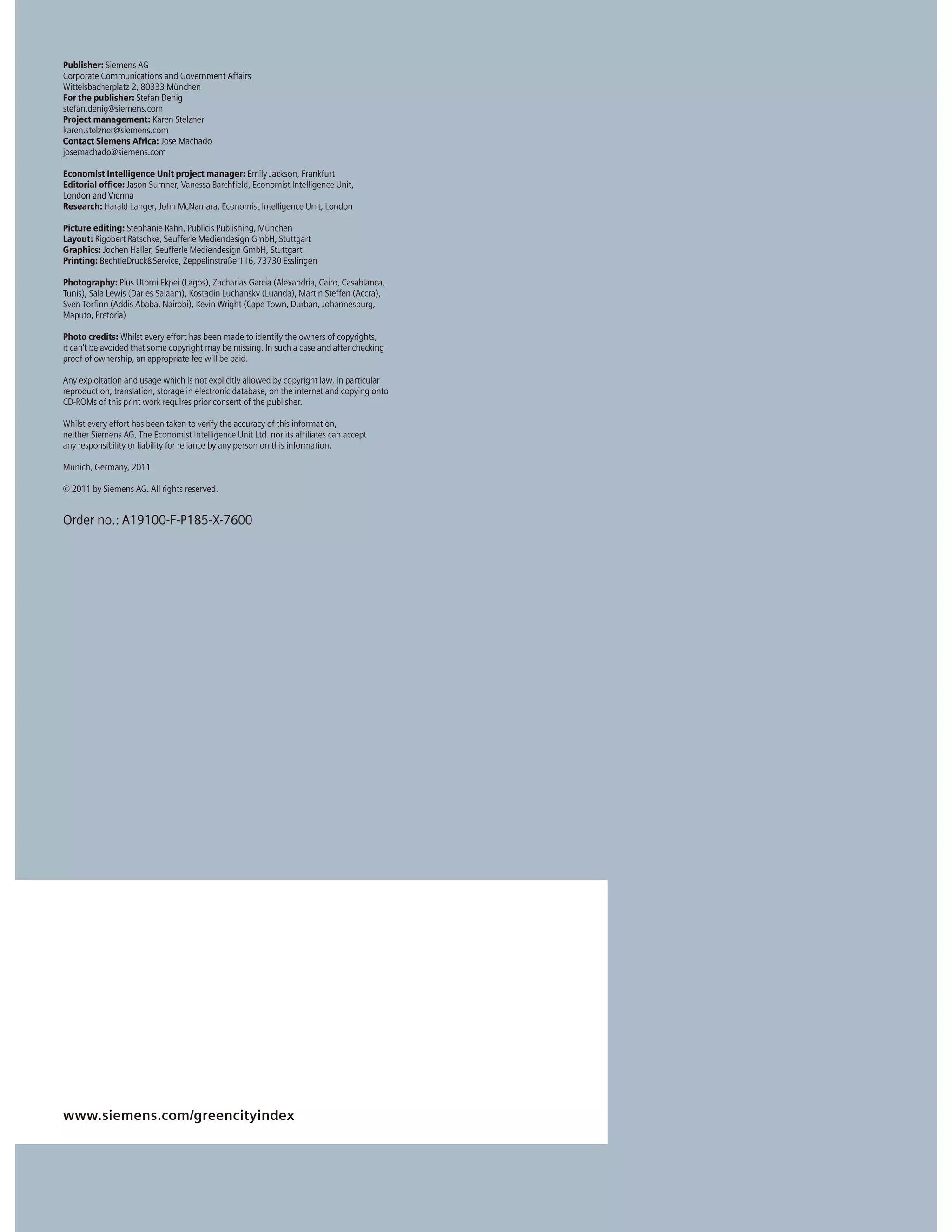 African Green Cities Index