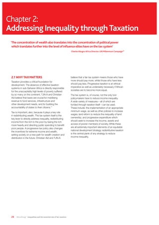 Africa rising inequality and the essential role of fair taxation | PDF
