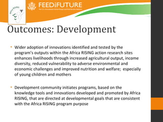 Introducing the Africa RISING research framework 