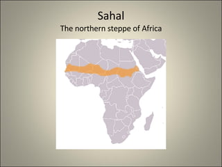 Sahal The northern steppe of Africa 