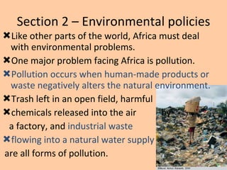 Section 2 – Environmental policies ,[object Object],[object Object],[object Object],[object Object],[object Object],[object Object],[object Object],[object Object]