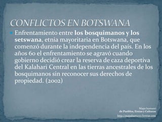 1)Organización para el aprovechamiento del rio Senegal (OMVS)EL AGUA EN LAS RELACIONES INTERAFRICANAS FACTOR DE COOPERACIÓN Y DE CONFLICTOPRINCIPALES ACUERDOS PARA SU USO Y REPARTO2)Comisión del lago Chad (CLT)4)Proyecto de la cuenca del Nilo***3)Abastecimiento de agua a Sudáfrica por parte de Limpopo Zambezi