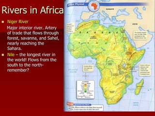 Navigable Rivers In Africa Africa Geography | PPTX