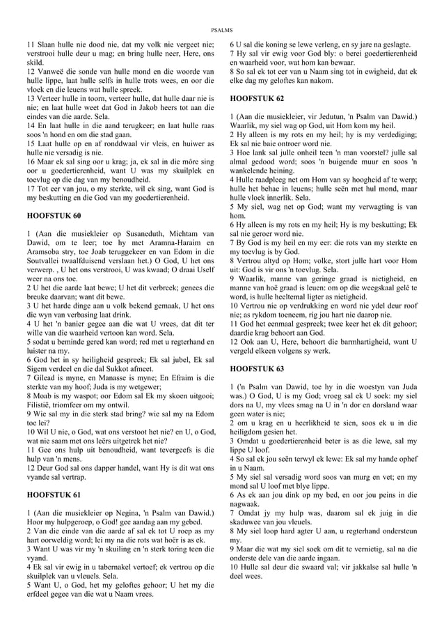 Afrikaans - The Book of Psalms - King James Bible.pdf