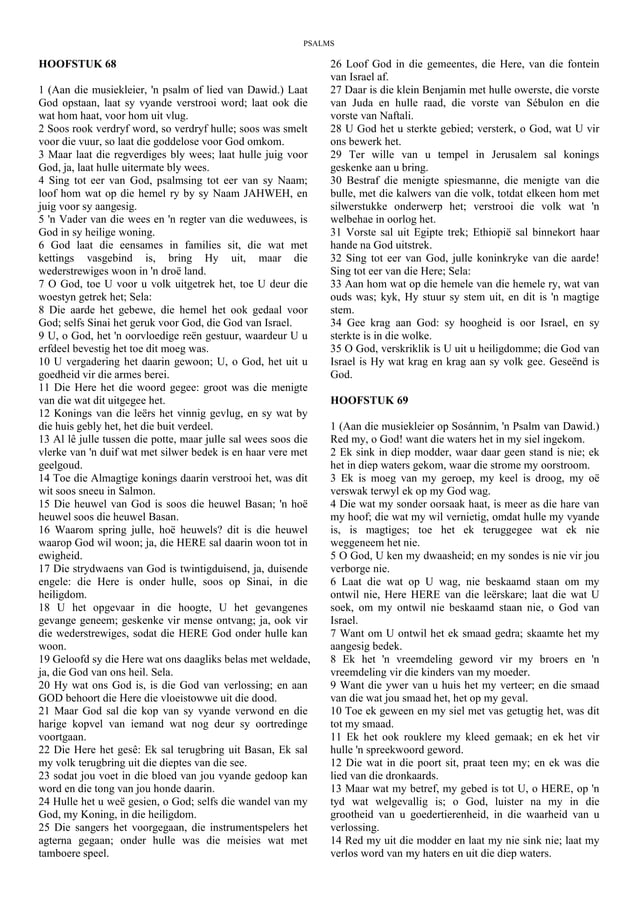 Afrikaans - The Book of Psalms - King James Bible.pdf