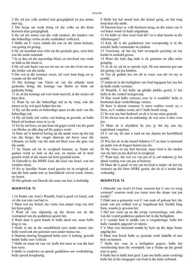 Afrikaans - The Book of Psalms - King James Bible.pdf