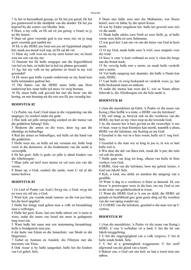 Afrikaans - The Book of Psalms - King James Bible.pdf