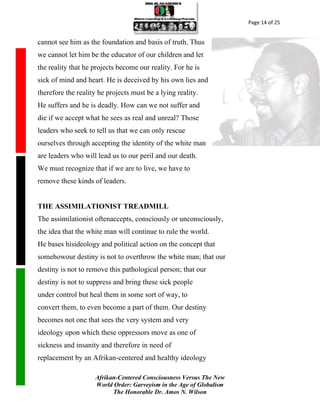 Afrikan centered consciousness versus the new world order | PDF