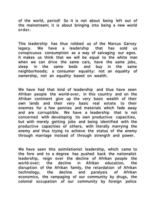 Afrikan-Centered Consciousness Versus The New World Order, Dr Amos ...