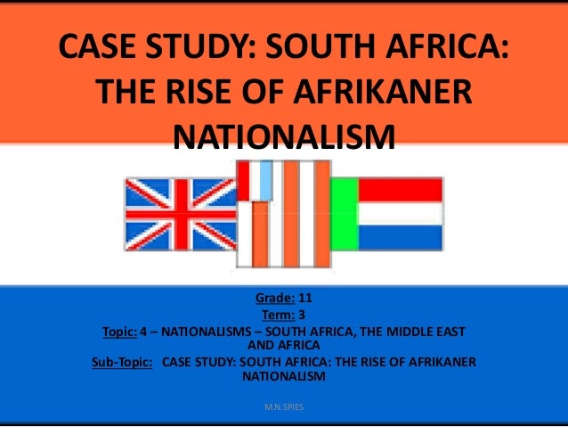 essay about nationalism in south africa