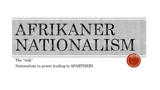 Afrikaner nationalis m