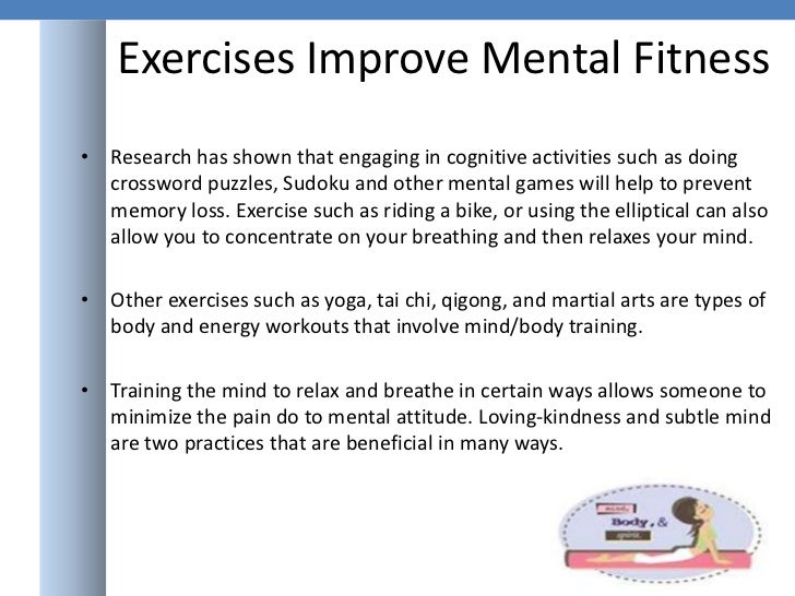 mental fitness powerpoint presentation fitness powerpoint presentation