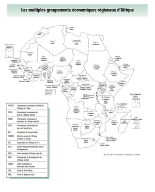 Afrique groupements economiques régionaux