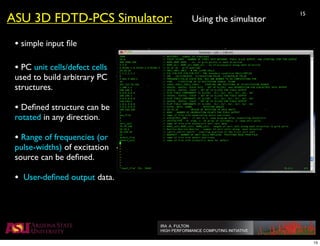 Large Scale Parallel FDTD Simulation of Full 3D Photonic Crystal ...