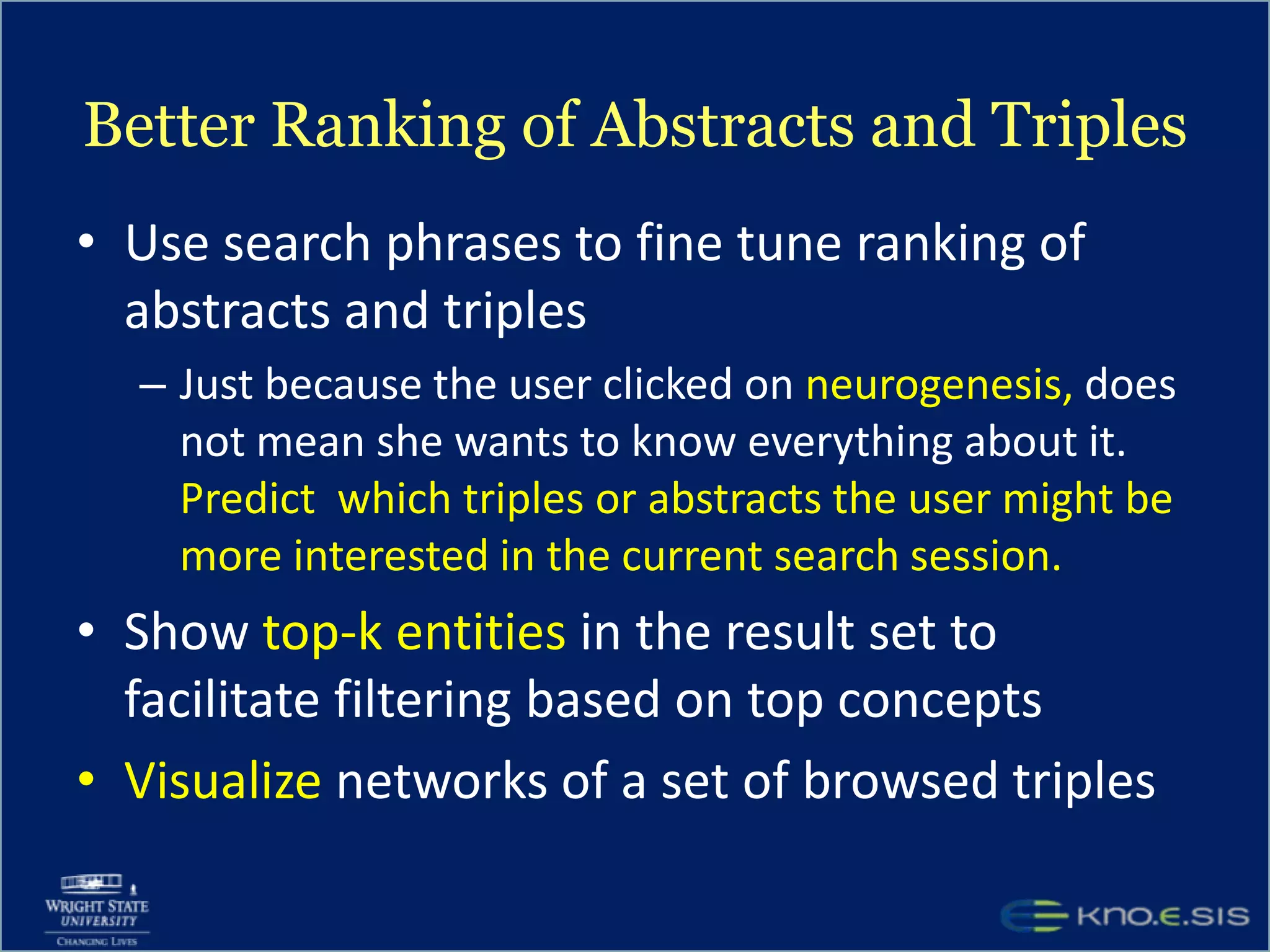 Domain Specific ProvenanceFor Immunology and Warfare Agent effectsWhich pathogen:  FrancisellatularensisWhich Strains: U112, LVS, …What is measured: Cells (dendritic, macrophages, monocytes), Proteins, cytokines, chemokinesNeed to find preexisting taxonomies for organisms, techniques, pathogens; or need to build some and integrateThe more the specificity, the more the KB quality