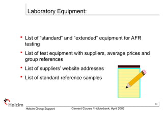 Afr 900 Test Machine AFR QC - CMC.ppt alternative fuel used in | PPT