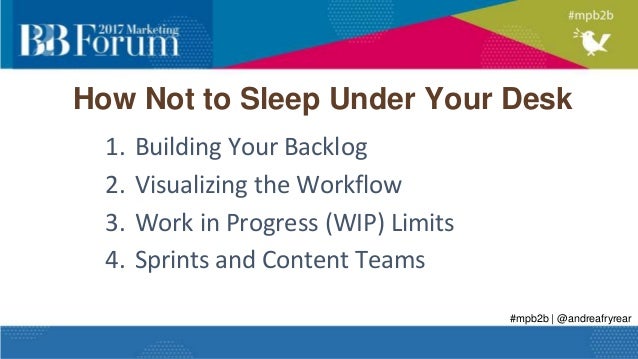 How Agile Marketing Kept Me From Sleeping Under My Desk